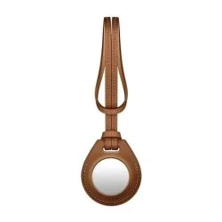Viva Madrid Airtrax Genuine Leather Bag Charm Case - Caramel